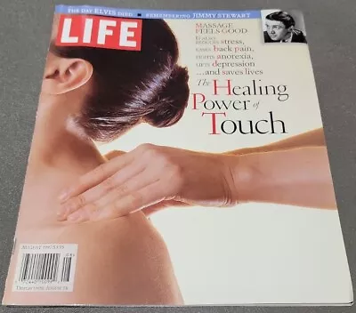 Life Magazine August 1997 Massage Feels Good Touch Jimmy Stewart Elvis • $9.95