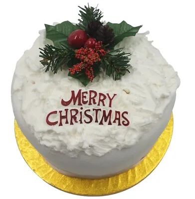 Cake Decoration Set Berry Fir-cone / Foliage / Holly With MERRY CHRISTMAS Sign  • £3.69