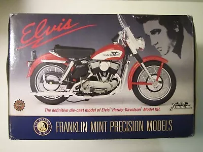 *franklin Mint* Elvis Presley's 1956 Model 'kh' Harley 1:10 Scale Motorcycle • $295