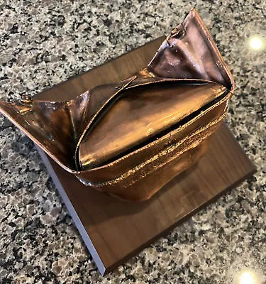 1960 Vintage Nurse Hat Copper Sculpture Copper Award  - One Of A Kind • $55