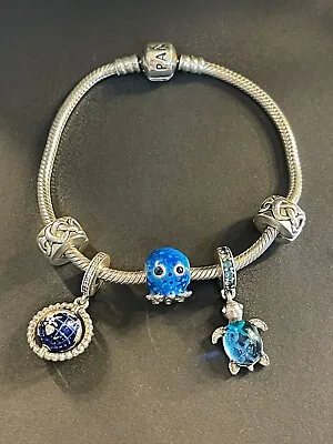Pandora Bracelet With Charms (new Condition) • $180