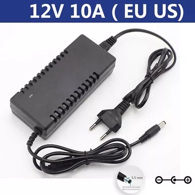 AC 110V 220V To DC 12V 10A Adapter Power Supply Converter Charger Transformer • £15.59