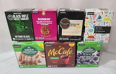 210 KCup Coffee Variety Green Mountain Dunkin Tullys Black Rifle Caribou McCafe • $105.82