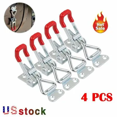 4PCS Metal Toggle Latch Catches Adjustable Lock Clamp Set For Boxes Case NEW • $9.76