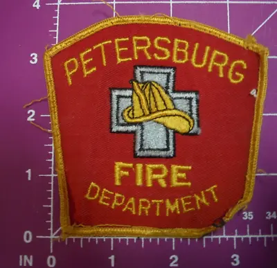 Virginia-Vintage PETERSBURG Fire Dept Patch • $4.50