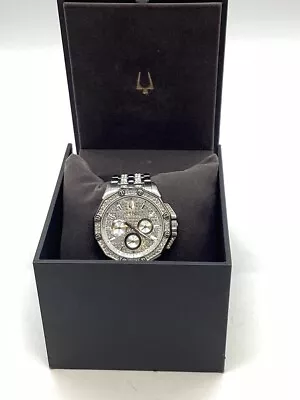 BULOVA Crystal OCTAVA Stainless Steel Men's Watch - 96C134 (GO1056699) • $189.99