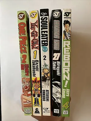 £22.99 • Buy 5 Volume Manga Bundle, English (One Piece, Soul Eater, Shaman King, Reborn!)