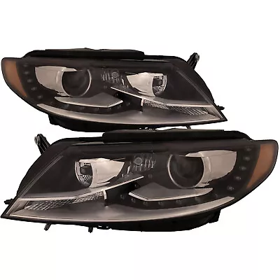 Headlight Set Fits Volkswagen CC 13-17 CAPA HID Headlamps With LED DRL • $754.54