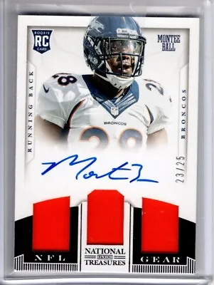 MONTEE BALL 2013 National Treasures Rookie Gear Patch AUTO / AUTOGRAPH #d /25 • $7.99