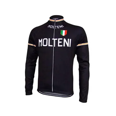 Mens Team Molteni Cycling Long Sleeve Jersey Cycling Jerseys Tops Bike Jersey • $22.61