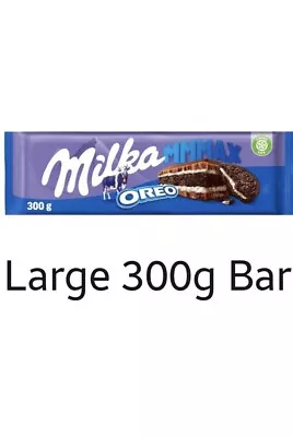 Milka Mmmax Oreo Milk Chocolate Bar 300g Delicious Smooth Chocolate Giant Bargai • £8