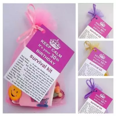 £3.85 • Buy 30th 40 50 60th BIRTHDAY PRESENT SURVIVAL KIT PERSONALISED FUN NOVELTY GIFT PXG