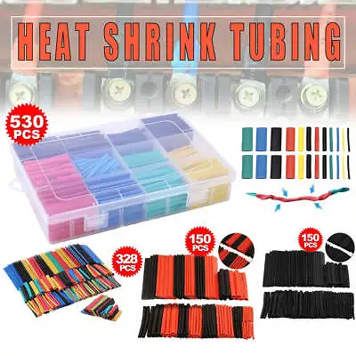 530 PCS Heat Shrink Tubing Tube Assortment Wire Cable Insulation Sleeving Kit AU • $7.95