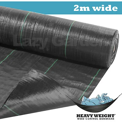 2m Weed Control Fabric Garden Landscape Membrane Ground Cover Sheet • £10.95