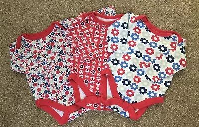 Mini Club Long Sleeve Baby Vests X 3 Age 0-3 Months • £1.99
