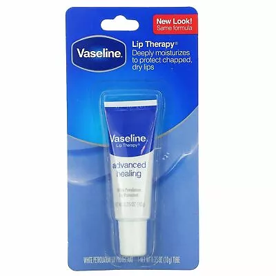 Vaseline Lip Therapy Lip Balm Tube Advanced Healing 0.35 Oz #75000 USA Made • $10.25