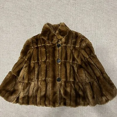 I•N•C International Concepts Faux Fur Cropped Jacket Women’s Size XL Brown • $30