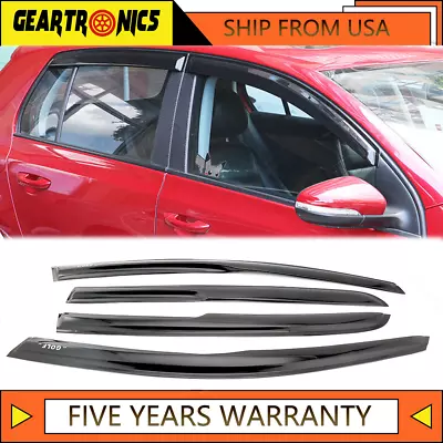 For VW Golf 6 /MK 6 GTI 2008-2013 2014 Window Visors Wind Deflectors Rain Guards • $25.99