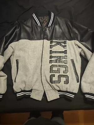 Los Angeles LA Kings NHL Hockey Jacket Large Black And Grey • $89.99