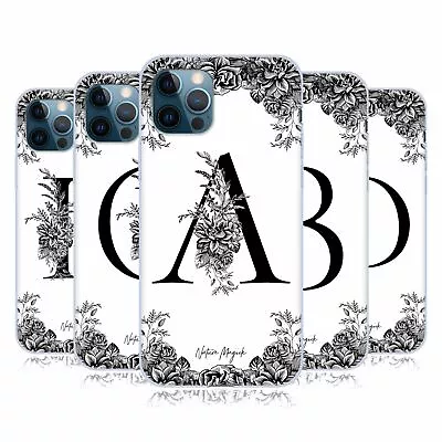 NATURE MAGICK B & W FLORAL MONOGRAM 1 SOFT GEL CASE FOR APPLE IPHONE PHONES • $19.95