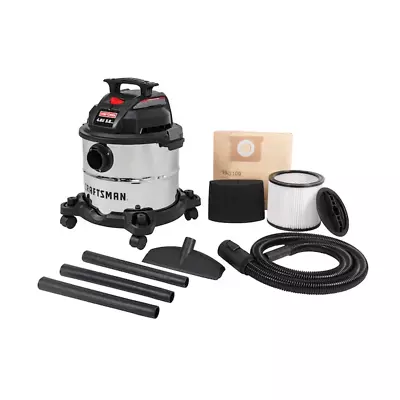 Craftsman 5 Gallon 4HP Corded Wet/Dry Shop Vacuum With Accessories Included New • $91.98