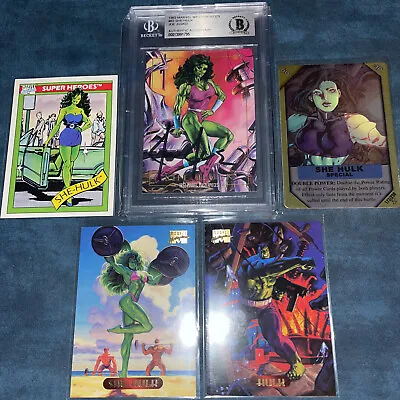 SHE-HULK Marvel Masterpieces 1992 Joe Jusko Auto BGS Authentic & Bonus Cards • $100