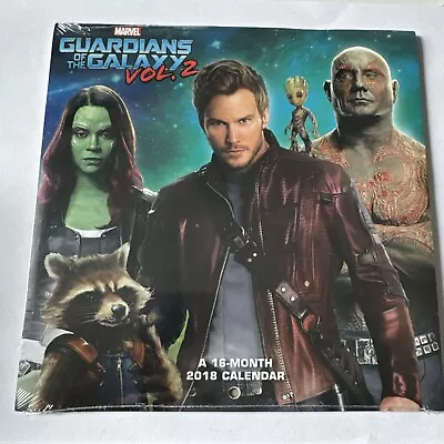 Collectable Marvel Guardians Of The Galaxy Vol.2 16 Month Calendar 2018 Sealed. • £0.99