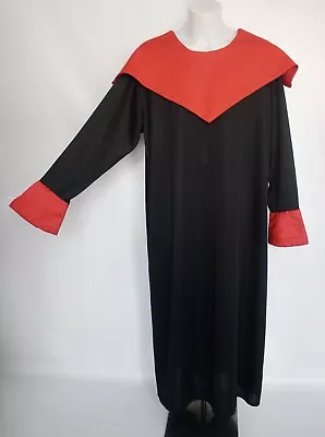 Sorcerer Wizard Vampire Costume Mens Ladies Red Black Halloween Fancy Dress L-XL • £19.99