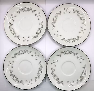 4x Small Vintage Noritake China Saucers - Japan - Plates - Westview - White 6320 • $24.94