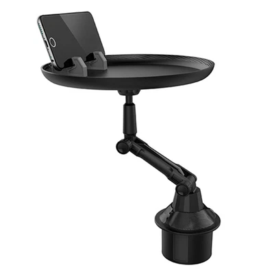 $23.56 • Buy Car Table Cup Holder Mount Food Tray Organizer Phone Slot Adjustable Swivel Arm