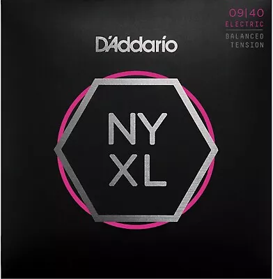 D'Addario NYXL0940BT Electric Guitar Strings Balanced Tension Super Light 09-40 • $12.99