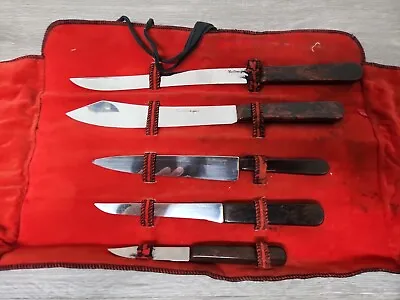 $24.99 • Buy Vintage Cattaraugus Kitchen Cleaver Chef's Knife Camping   KNIVES Set 5PC