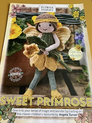 SWEET PRIMROSE FLOWER FAIRY. Knitting Pattern. MAGAZINE EXTRACT • £0.99