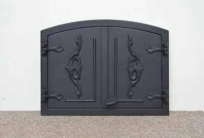 54.5 X 40.5 Cm Cast Iron Fire Door Clay / Bread Oven Doors Pizza Stove Fireplace • $221.91