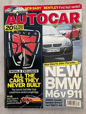 $8.67 • Buy Autocar Magazine - 26 April 2005 - M6 V 911, MG Rover, Sirion, 330 Cd, 300C Tour