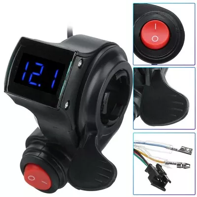 Electric Bike E Bike Throttle TwistGrip Compatible With Various Voltages • $26.27