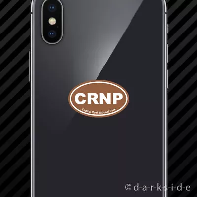 (2x) Capitol Reef National Park Brown Oval Cell Phone Sticker Mobile Euro CRNP • $3.99