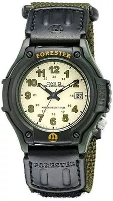 Casio FT500WC-3BV Forester Illuminator 100 Meter WR Green Nylon Strap Date • $29.50