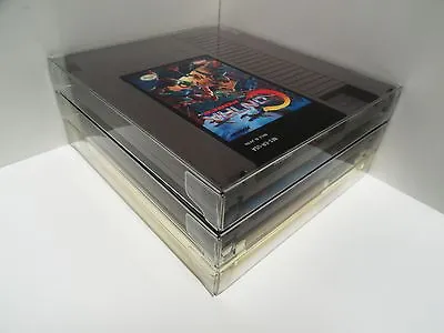 5 NES Cartridge Protectors   Custom Clear Video Game Cases   Nintendo Cart Boxes • $4.99