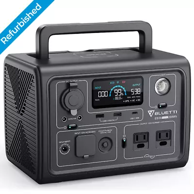 BLUETTI EB3A Portable Power Station 268Wh LiFePO4 Battery 600W Solar Generator • $130