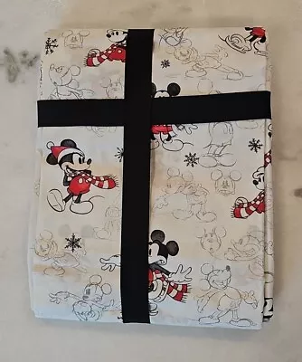 Pottery Barn Kids Disney Mickey Mouse Shower Curtain 72  NWOT Christmas Holiday  • $52.99