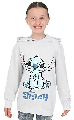 Girls Disney Lilo And Stitch Grey Hoodie • £13.99