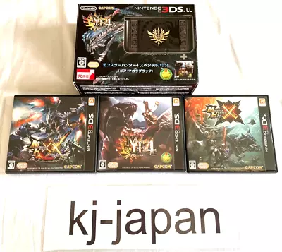 Nintendo 3DS XL LL Console Monster Hunter 4 Special Pack Goa Magara Black W/Box • $172.89