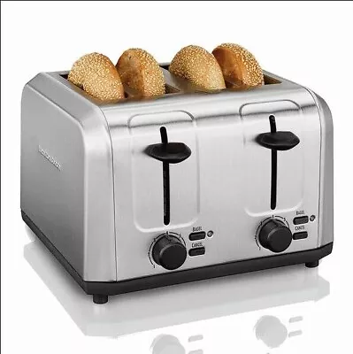 Hamilton Beach 4-Slice Stainless Steel Toaster • $24.99