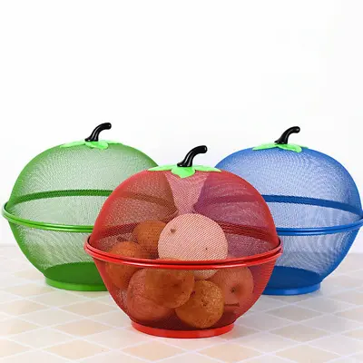 Fruit Vegetable Storage Bowl With Cover Table Décor Washing Drain Basket NEW • £12.98