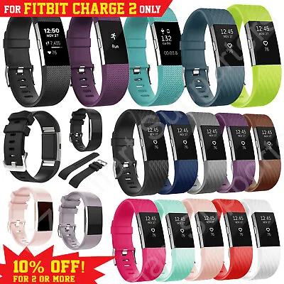 $5.95 • Buy Fitbit Charge 2 Bands Replacement Silicone Wristband Sports Watch Strap Bracelet