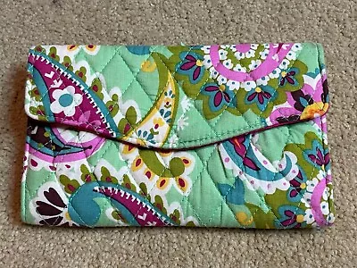 Vera Bradley Tutti Frutti Crossbody Small Wallet Paisley Messenger Purse Bag • $19.99