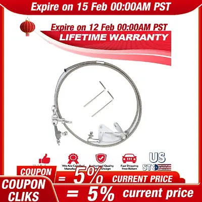 727 Stainless Braided Kickdown Cable Detent Mopar Transmission • $22.34