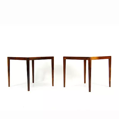 Pair Of Retro Vintage Danish Rosewood Coffee Side Bedside Tables Mid Century 60s • £695