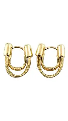 18K Yellow Gold Marco Bicego Multi Strand Cable Hoop Earrings #16141 • $1495